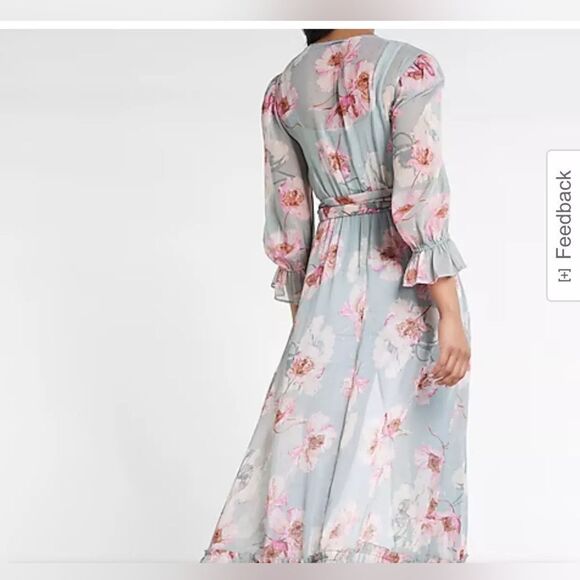 Express Sheer Floral Wrap Sz M/large. Excellent Condition, Never Worn - Picture 2 of 8